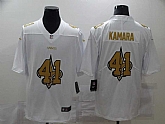 Nike Saints 41 Alvin Kamara White Shadow Logo Limited Jersey,baseball caps,new era cap wholesale,wholesale hats